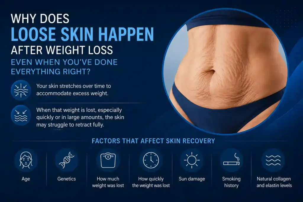 Why Does Loose Skin Happen After Weight Loss Even When You’ve Done Everything Right Greenford?